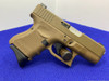 2014 Glock 26 Gen 4 9x19mm 3.42" *FDE CERAKOTE FINISH W/STAINLESS BARREL*
