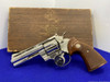 1971 Colt Python .357Mag 4" -ABSOLUTELY STUNNING NICKEL MODEL- Iconic Snake