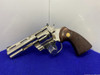 1976 Colt Python .357 Mag 4" *DESIRABLE NICKEL MODEL* Absolutely Gorgeous
