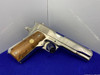 1970 Colt 1911.45 ACP Nickel 5" *WWII COMMEMORATIVE EUROPEAN-AFRICAN*