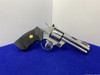 1991 Colt Python .357 Mag 4" -FACTORY BRIGHT STAINLESS STEEL- Iconic Snake