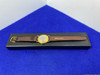 Vintage Colt Watch Gold Leather -COLLECTIBLE PIECE-Sales Award 1985 Stamped