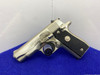 1985 Colt MKIV Series 80 .380acp Nickel 3.25" *SCARCE GOVERNMENT 380 MODEL*