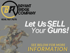 Need to sell your firearms?  Let Bryant Ridge do the work!