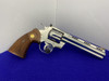 1987 Colt Python .357 Mag 6" *RARE FACTORY BRIGHT STAINLESS FINISH SNAKE*