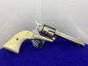 1901 Colt Single Action Army Nickel 4.75" *MASTER ENGRAVED 1st GENERATION*