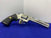 -Vintage- 1989 Colt Python 6" -RARE FACTORY BRIGHT STAINLESS- Outstanding!
