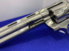 -Vintage- 1989 Colt Python 6" -RARE FACTORY BRIGHT STAINLESS- Outstanding!