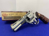 -Vintage- 1988 Colt Python 4" -RARE FACTORY BRIGHT STAINLESS- Incredible!