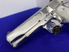 1990 Colt Combat Commander MKIV Series 80 .45 ACP *BRIGHT STAINLESS STEEL*