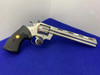 1989 -VINTAGE- Colt Python 357mag 8" *RARE FACTORY BRIGHT STAINLESS FINISH*
