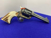 2007 Colt Single Action Army .45colt *GEUINE ELK STAG GRIPS by W. JENNINGS*