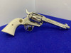 1994 Colt Single Action Army .45 NICKEL 5.5" *FACTORY "B" SCROLL ENGRAVING*
