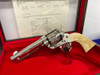 Colt Single Action Army -NICKEL & FIRE BLUE- *FACTORY "C" SCROLL ENGRAVING*