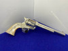 Colt Single Action Army Silver Finish CLASS "A" MASTER ENGRAVED-DENNIS KIES