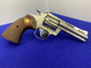 1976 Colt Diamondback .38 Spl Nickel 4" *BEAUTIFUL SNAKE SERIES REVOLVER*