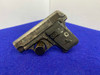 1918 Colt 1908 Vest Pocket Hammerless .25 ACP Blue 2" *COLLECTIBLE COLT*