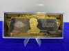 (1) $100,000 silver/gold-plated note bar