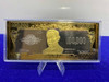(1) $100,000 silver/gold-plated note bar