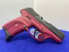 2015 Ruger LC9s 9mm Black 3.12" *HEAD-TURNING RASPBERRY COLORED FRAME*