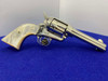 1991 Colt Single Action Army 45LC Nickel -ULTRA DESIRABLE CUSTOM SHOP SAA-
