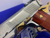Colt Gold Cup Trophy 38 Super - Bright Stainless w/ GOLD Accents - GORGEOUS