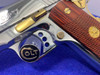 Colt Gold Cup Trophy 38 Super - Bright Stainless w/ GOLD Accents - GORGEOUS