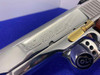 Colt Gold Cup Trophy 38 Super - Bright Stainless w/ GOLD Accents - GORGEOUS