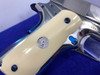 Colt Government .38 Super 5" -MIRRORED STAINLESS- *FIRE BLUE ACCENTS*-GID1158541539