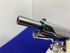 Colt Government .38 Super 5" -MIRRORED STAINLESS- *FIRE BLUE ACCENTS*-GID1158541539