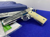 Colt Government .38 Super 5" -MIRRORED STAINLESS- *FIRE BLUE ACCENTS*-GID1158541539