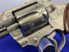 1981 Colt Trooper MK III .357 -E-NICKEL- 4" *CUSTOM HAND ENGRAVED EXAMPLE* 