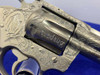 1981 Colt Trooper MK III .357 -E-NICKEL- 4" *CUSTOM HAND ENGRAVED EXAMPLE* 
