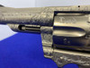 1981 Colt Trooper MK III .357 -E-NICKEL- 4" *CUSTOM HAND ENGRAVED EXAMPLE* 