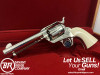 1993 Colt Single Action Army .45 *GORGEOUS NICKEL FINISH* Genuine Ivory