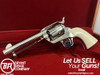 1993 Colt Single Action Army .45 *GORGEOUS NICKEL FINISH* Genuine Ivory
