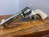 1993 Colt Single Action Army .45 *GORGEOUS NICKEL FINISH* Genuine Ivory