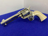 1993 Colt Single Action Army .45 *GORGEOUS NICKEL FINISH* Genuine Ivory