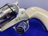 1993 Colt Single Action Army .45 *GORGEOUS NICKEL FINISH* Genuine Ivory
