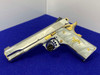 Colt Delta Elite 10mm *ABSOLUTELY GORGEOUS BRIGHT STAINLESS & 24k GOLD*