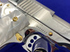 Colt Delta Elite 10mm *ABSOLUTELY GORGEOUS BRIGHT STAINLESS & 24k GOLD*