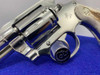 1999 Colt DS-II .38 Spl -BREATHTAKING BRIGHT STAINLESS- Genuine Stags