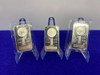 (3)* Highland Mint 1oz -BUFFALO DESIGN SILVER BARS 3 Troy Ounces FINE SILVER