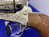 1985 Colt Buntline Special .44-40 Nickel **BOB BURT -CLASS C & A- ENGRAVED* -GID1149651807