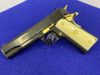 Colt Government .45 ACP Blue 5" *EYE-CATCHING GOLDEN ACCENTS* Mint Example