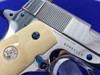 Colt Government .38 Super -BRIGHT MIRRORED STAINLESS- *FIRE BLUE ACCENTS*
