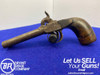 Belgian Double-Barreled Percussion Boot Pistol 3 1/2"**GREAT ANTIQUE PISTOL*