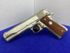 1975 Colt Government MKIV Series 70 .45 ACP 5" *RARE SATIN NICKEL FINISH*