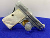 1958 Beretta 418 .25 ACP Chrome 2.25" *FACTORY ENGRAVED POCKET PISTOL*