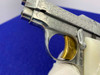 1958 Beretta 418 .25 ACP Chrome 2.25" *FACTORY ENGRAVED POCKET PISTOL*